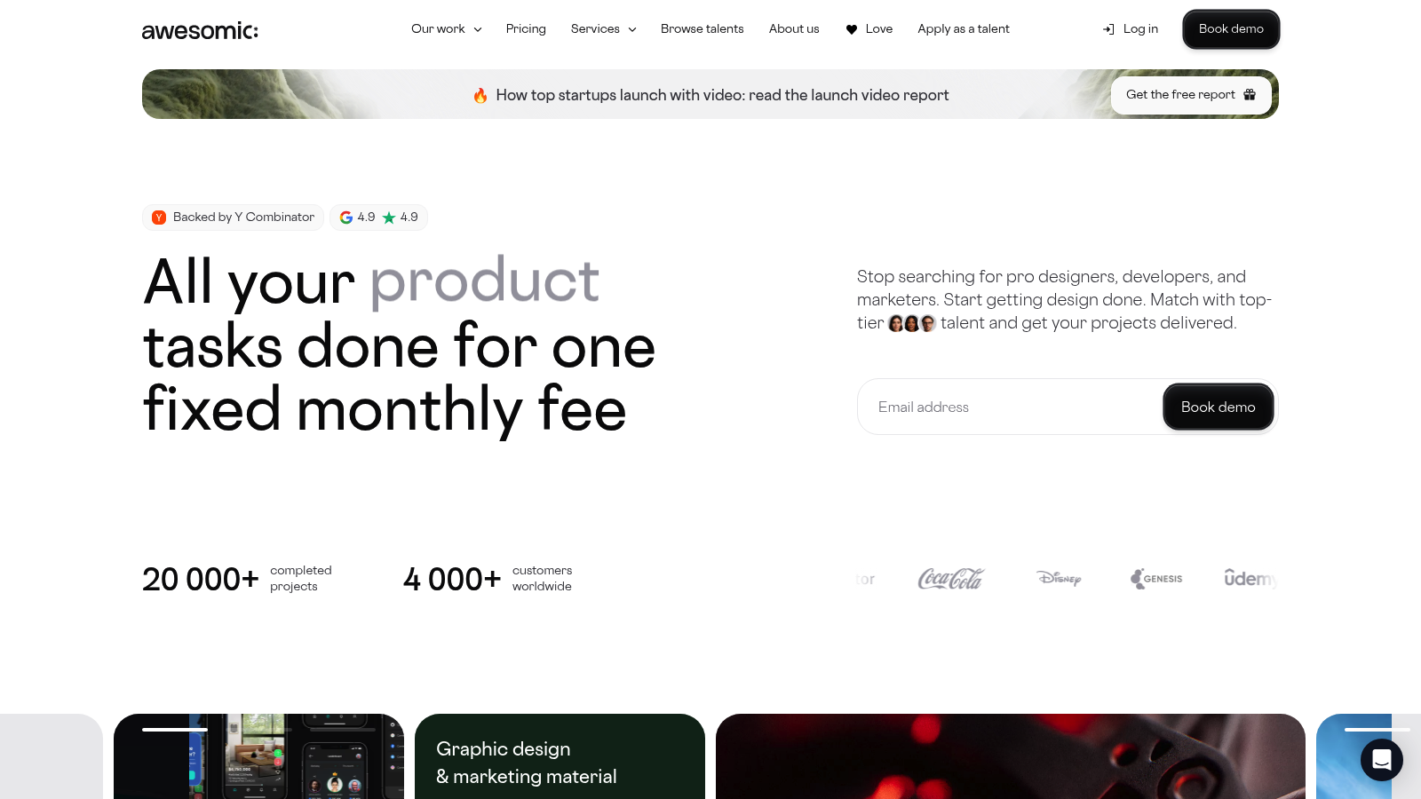 Awesomic homepage